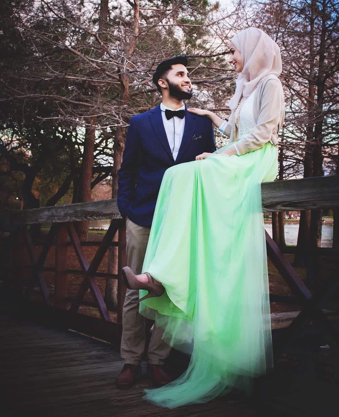 muslim couple wedding pictures