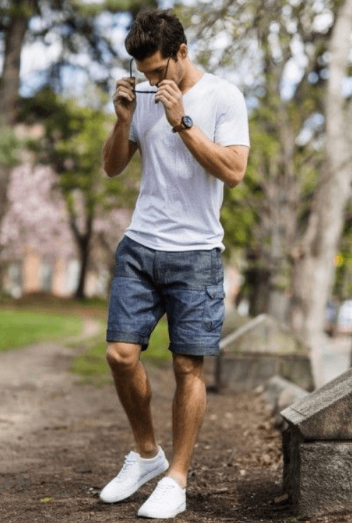 mens outfits with shorts for summer