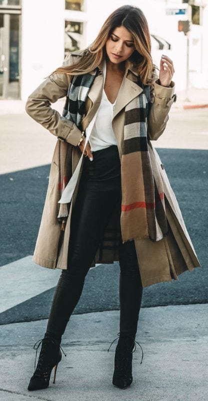 Trench Coat Outfits Women-19 Ways to Wear Trench Coats this Winter (2)