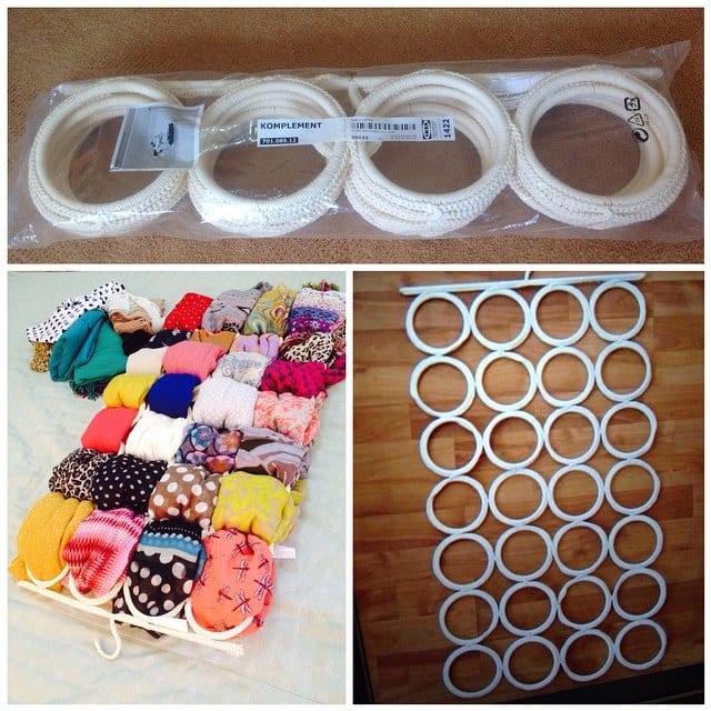 DIY Hijab Scarf Hanger Organizer Ideas, Easy Scarf Organizer With Bangles