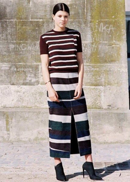 Falling For It Stripped Sweater - Multi Color
