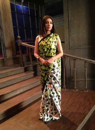 saree styles for short height