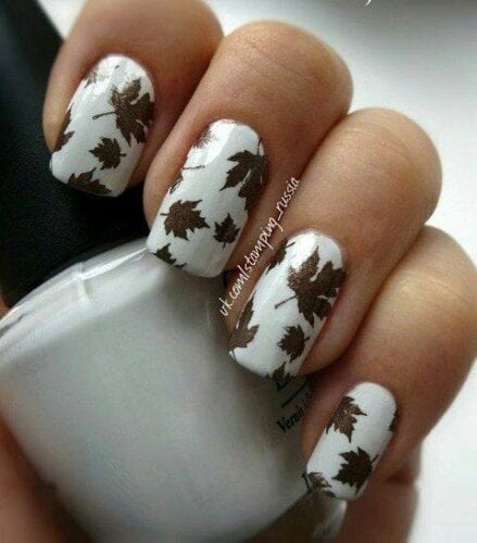 Funky White Nail Art