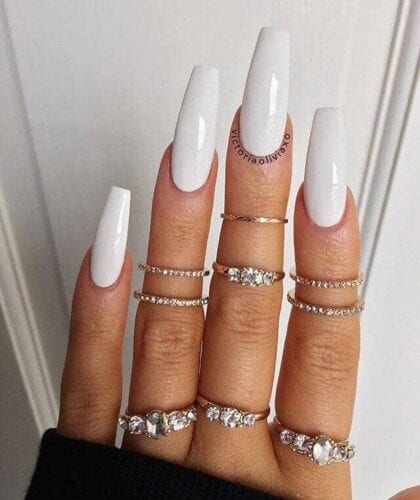 60 Beautiful White Nail Art Designs and Ideas to Try Now