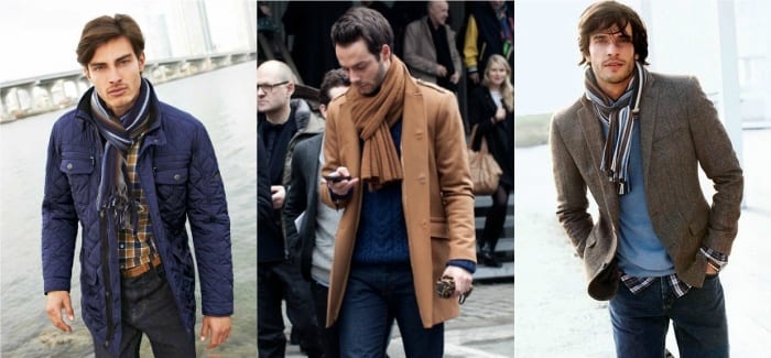 Men Scarves fashion -18 Tips how to wear Scarves with Outfits Differently