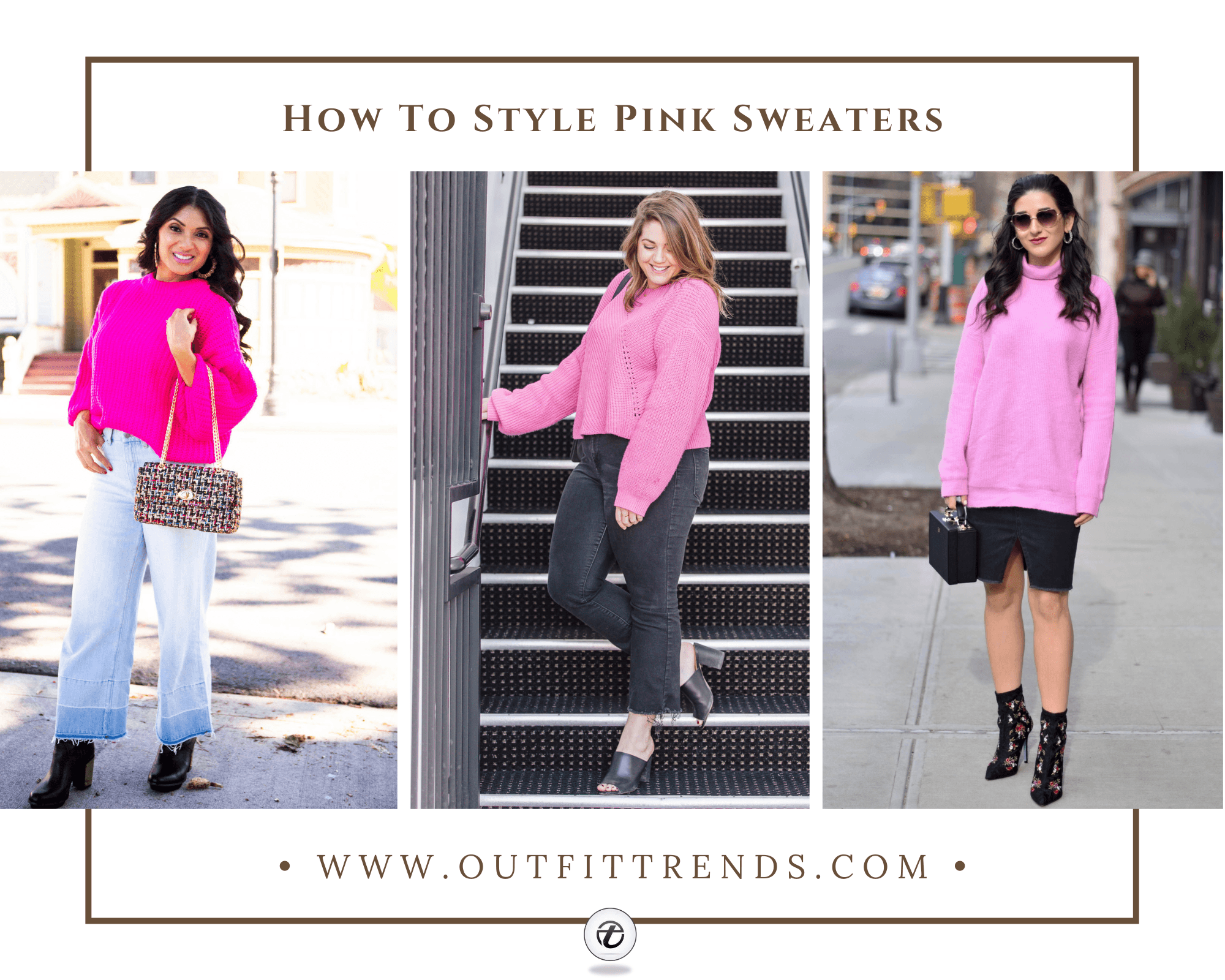 Outfit with Pink Sweater | 20 Ways to ...