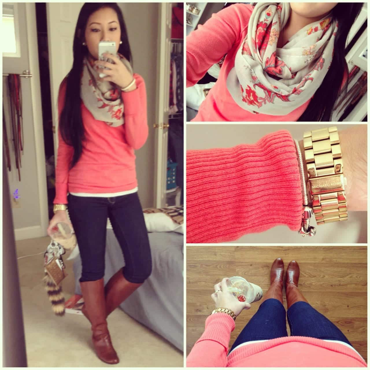 Outfit with Pink Sweater 18 Ways to Wear Pink Sweaters