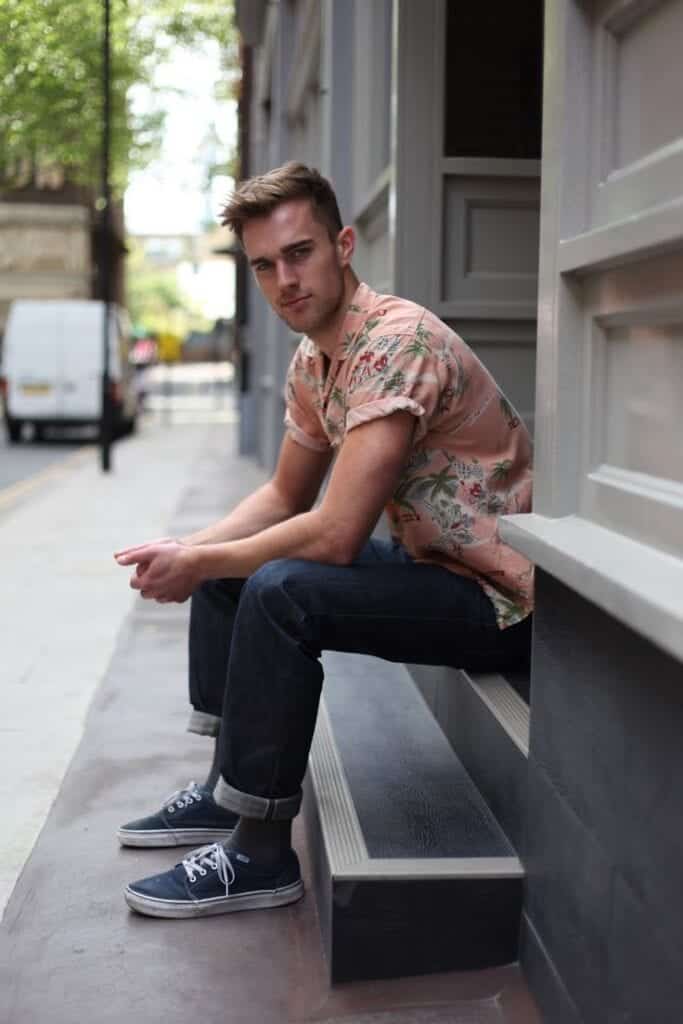 maroon high top vans outfit