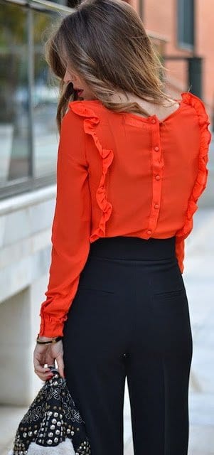 Outfits with Ruffle Tops- 15 Ideas How To Wear Ruffle Tops
