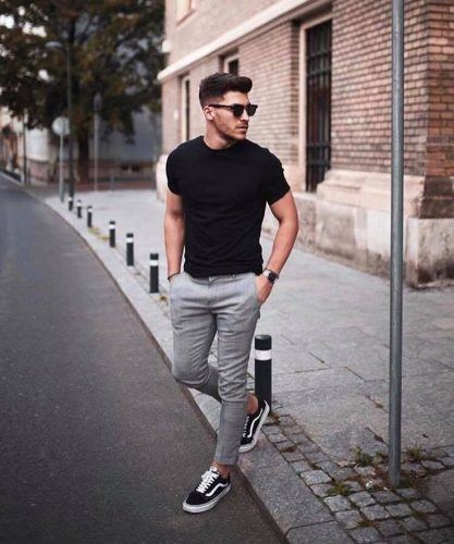 mens outfits with vans