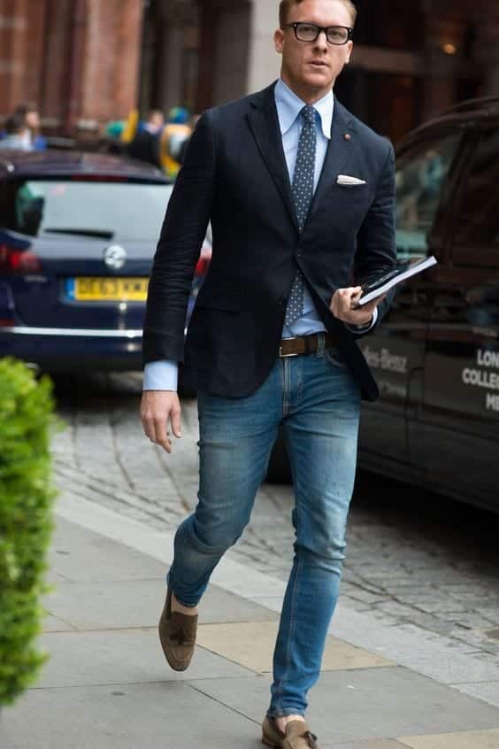 How to Wear Jeans with Blazer