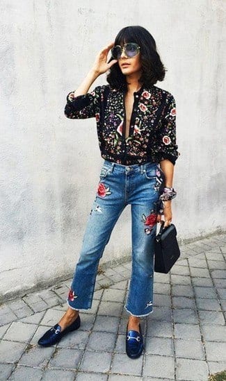 How to Wear Embroidered Jeans? 16 Outfit Ideas
