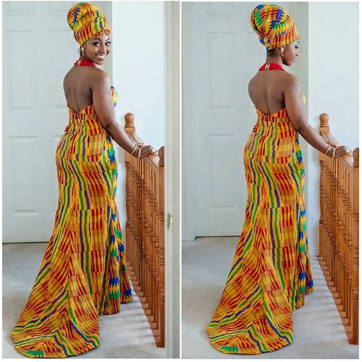 ghana kintege wedding dress