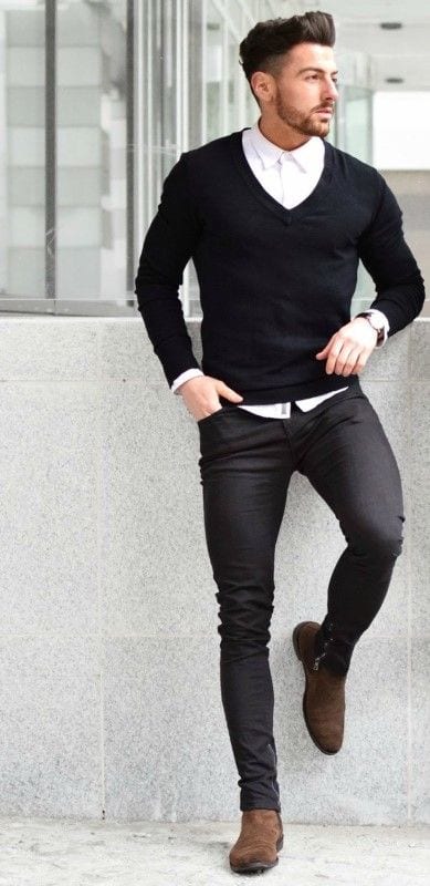 Black Jeans Outfits for Men–18 Ways to Wear Black Jeans Guys