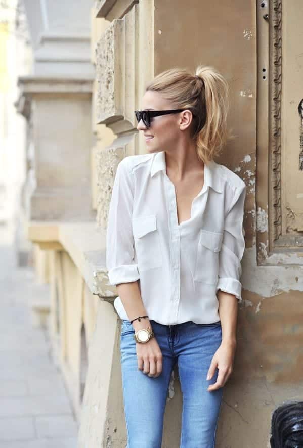 White Shirt Outfits 18 Ways To Wear White Shirts For Girls