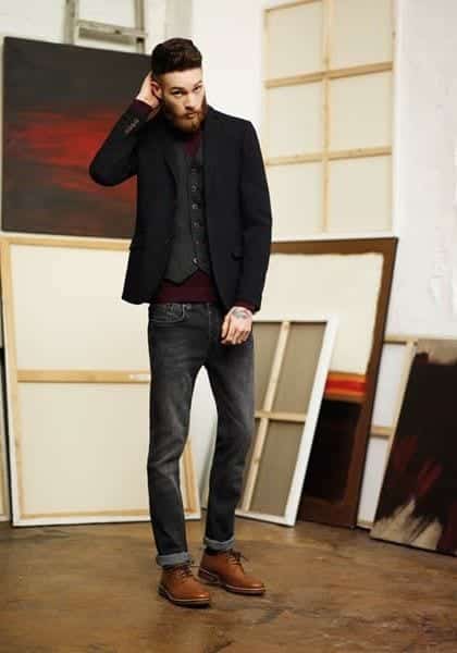 20 Outfit Ideas to Wear Black Pants with Brown Shoes for Men