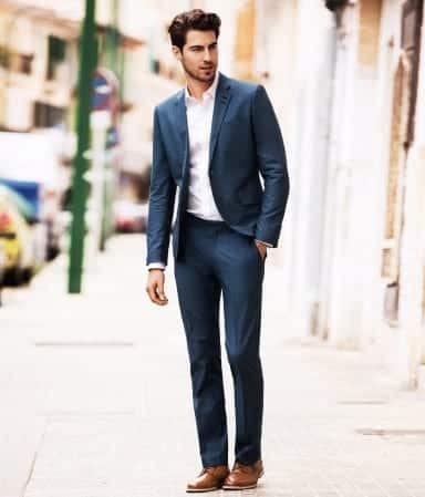 20 Ways to Wear Blue Suits with Brown Shoes Ideas for Men