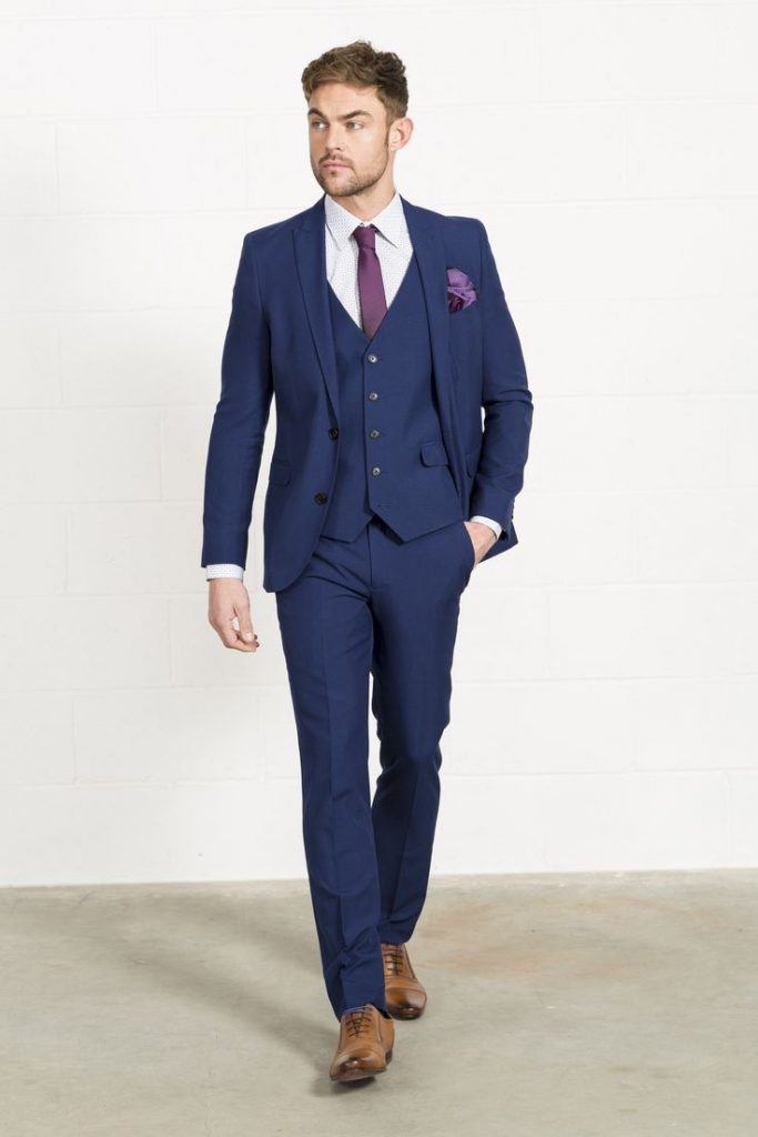 29 Ways to Wear Blue Suits with Brown Shoes Ideas for Men