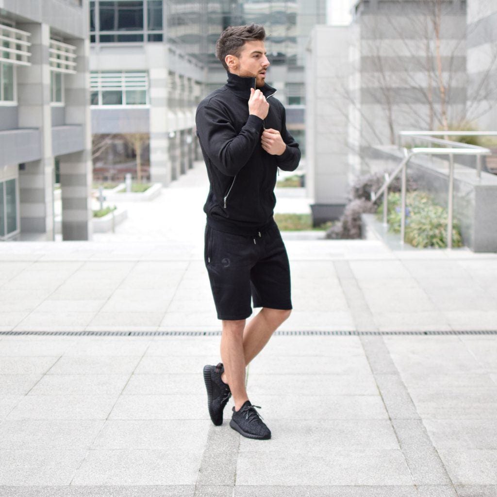 sweat shorts ootd men