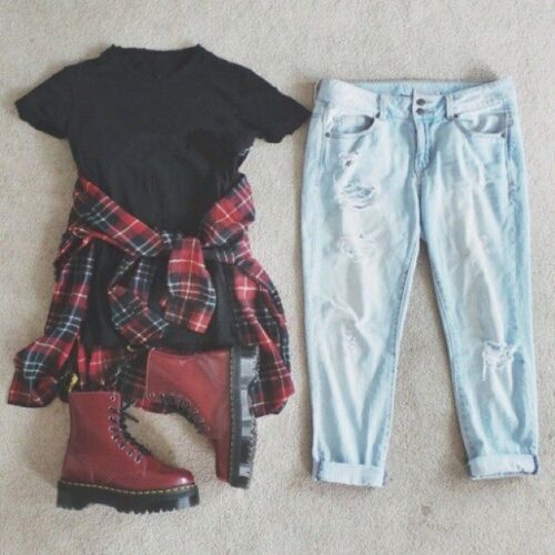 Flannel Outfit Ideas for Women (20)