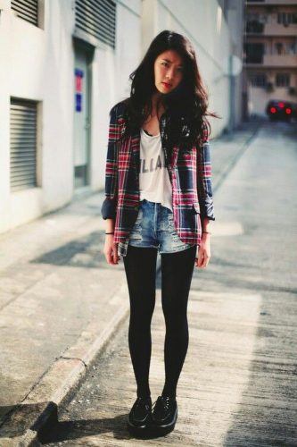 Flannel Outfit Ideas for Women (16)