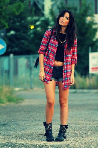 Flannel Outfit Ideas for Women (11)