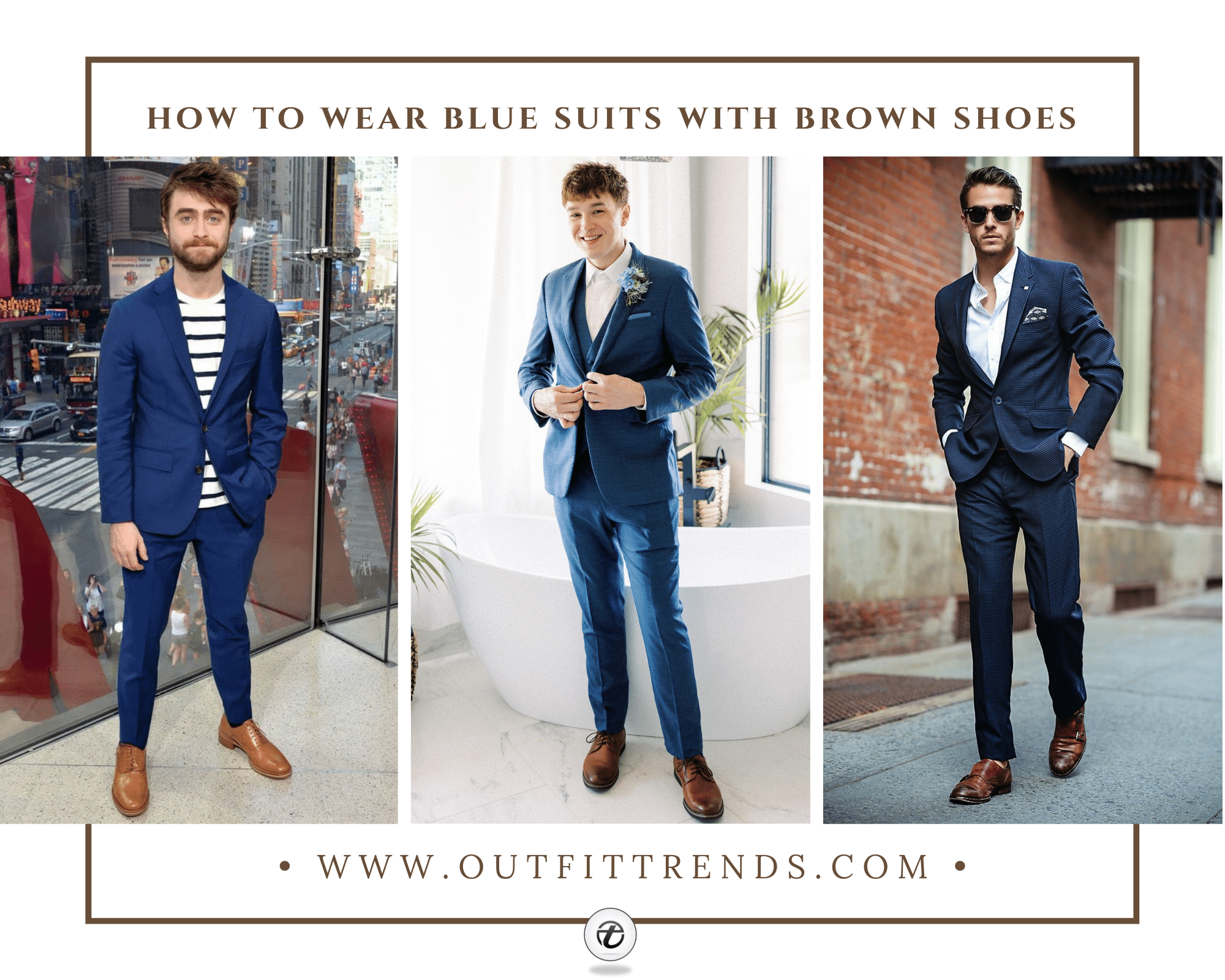 Visual Guide To Matching Trousers  Navy Blue Shoes 