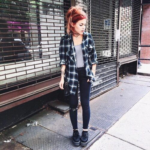 Flannel Outfit Ideas for Women (3)
