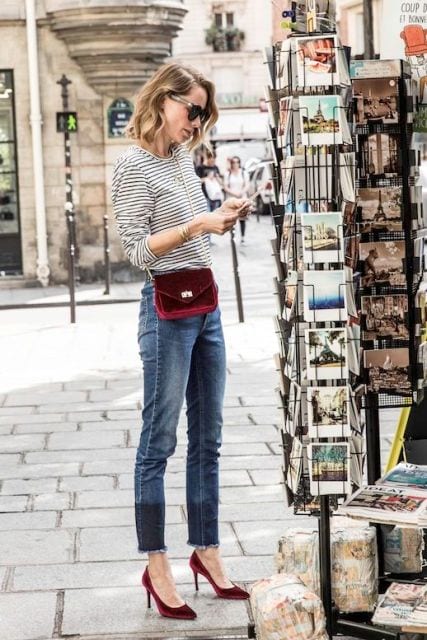Outfits with Velvet Bags- 20 Ideas to Wear with a Velvet Bag