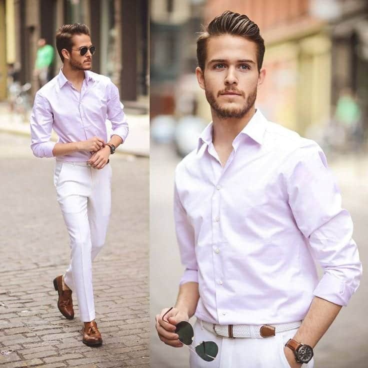 White jeans for men outfits