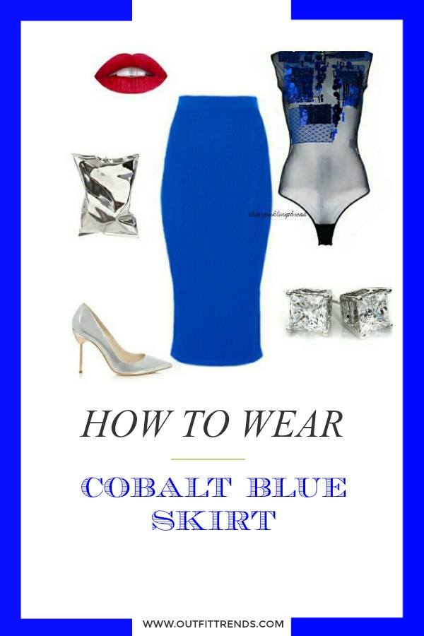 Cobalt Blue Skirt Outfits: 30 Ways to Wear Cobalt Blue Skirt