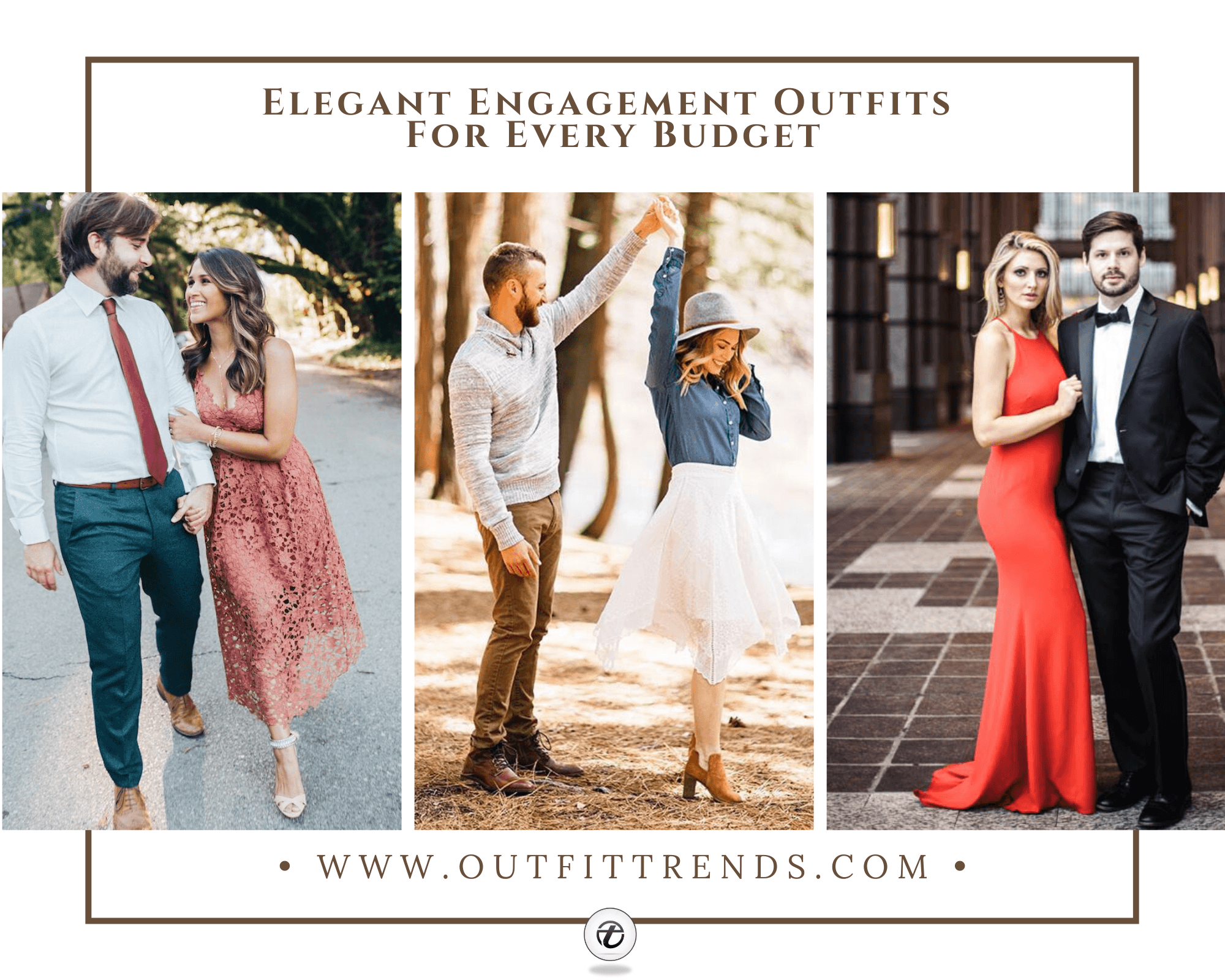 Engagement Outfits for Brides: 35 Engagement Dress Ideas