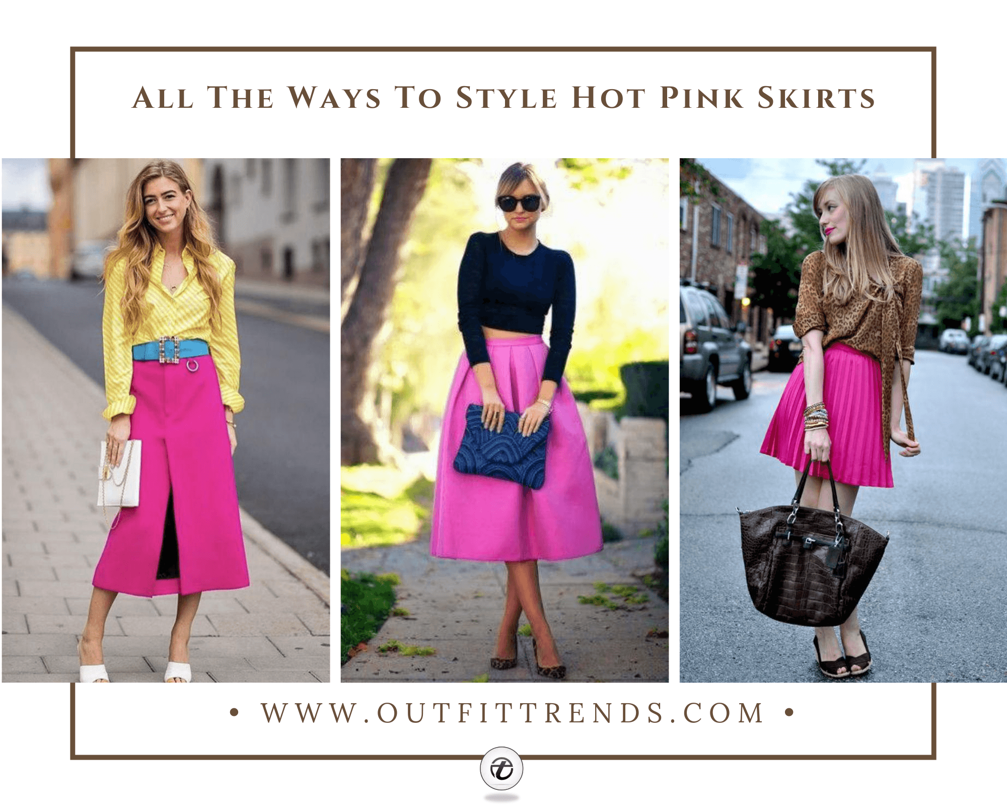 Outfits with Pink Skirts – 35 Ways to Style Hot Pink Skirts