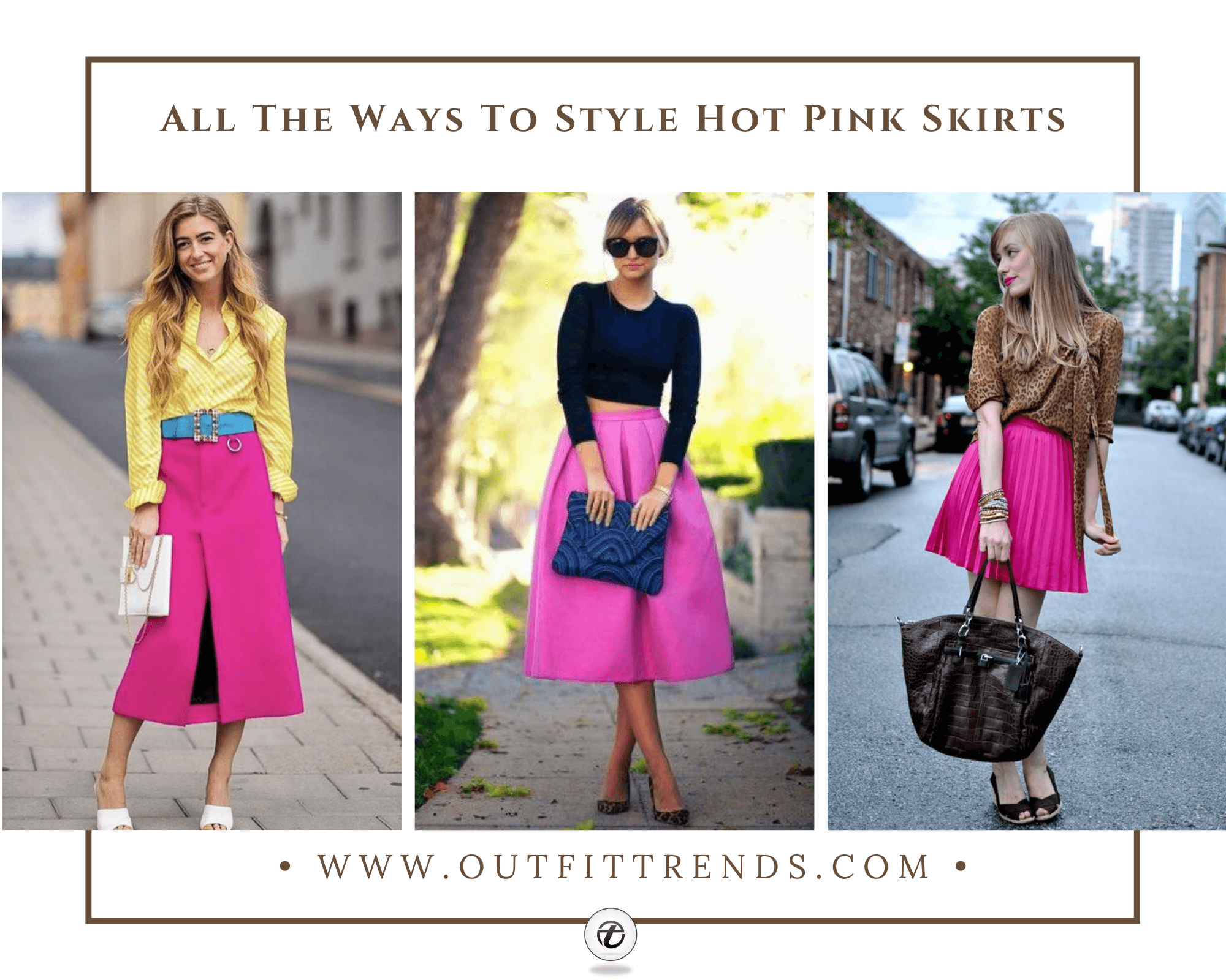 Outfits with Pink Skirts - 35 Ways to Style Hot Pink Skirts