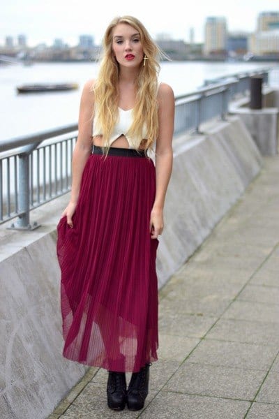 Outfits with Sheer Skirts- 29 Ideas How to Wear Sheer Skirts