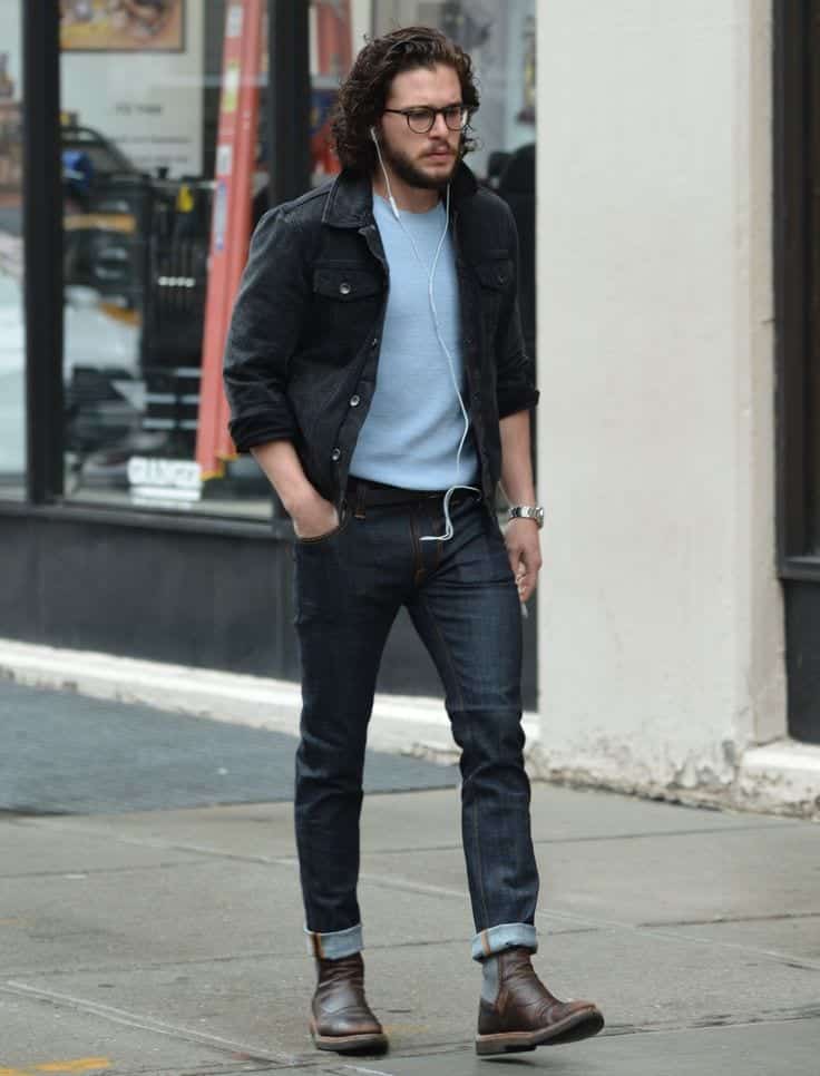 boots with skinny jeans mens