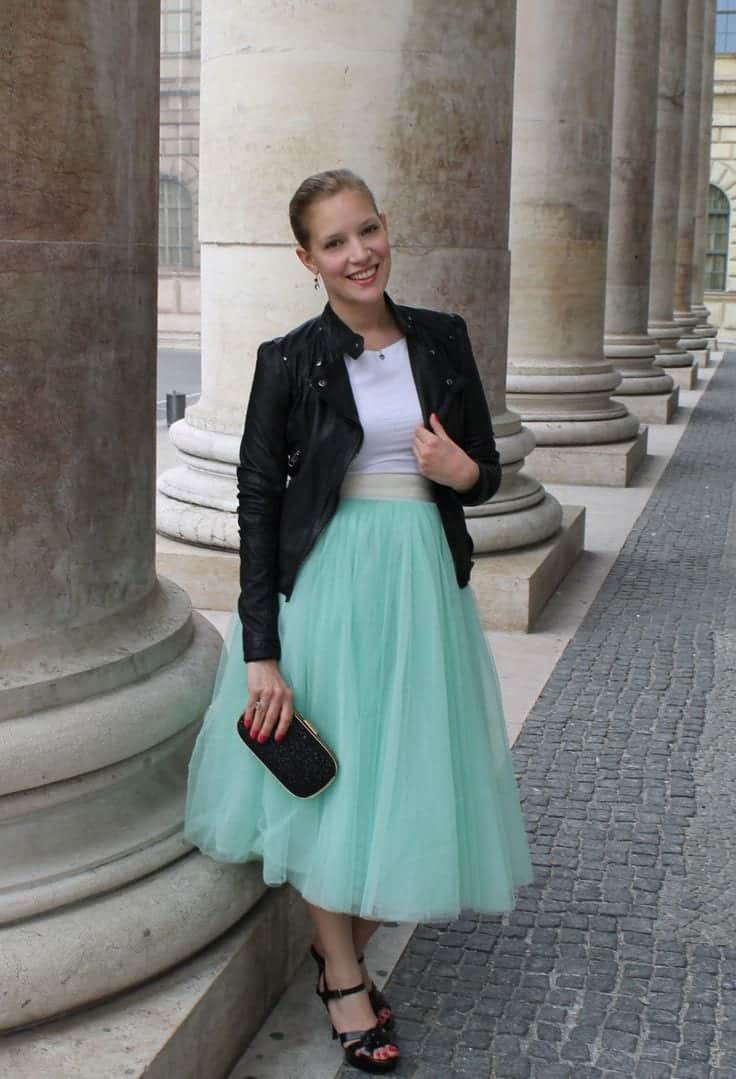 mint green skirt outfit ideas