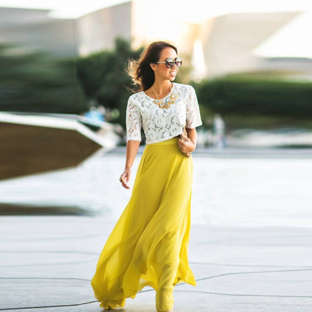 Yellow Skirt Outfits- 27 Ideas on How to Wear a Yellow Skirt