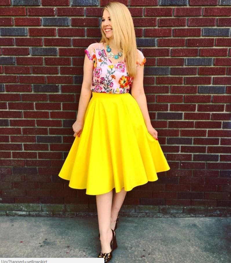 how to wear yellow skirt (20)