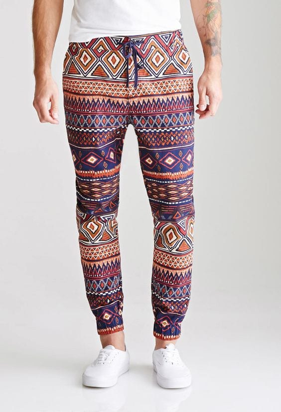 printed jogger pants mens