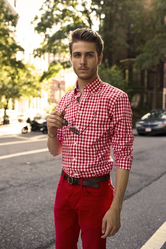 Men Outfits with Red Pants-30 Ways for Guys to Wear Red Pants