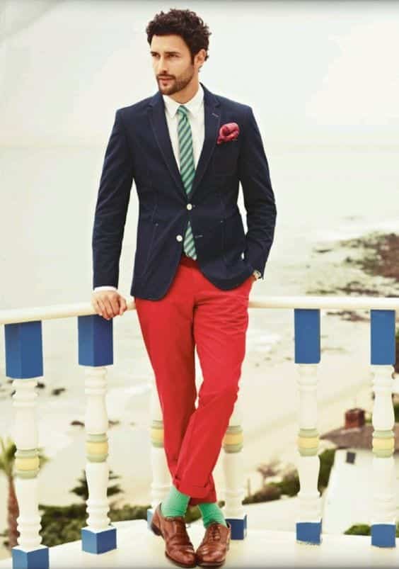 Men Outfits with Red Pants-30 Ways for Guys to Wear Red Pants