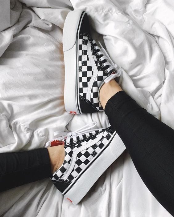 checkered vans for girls