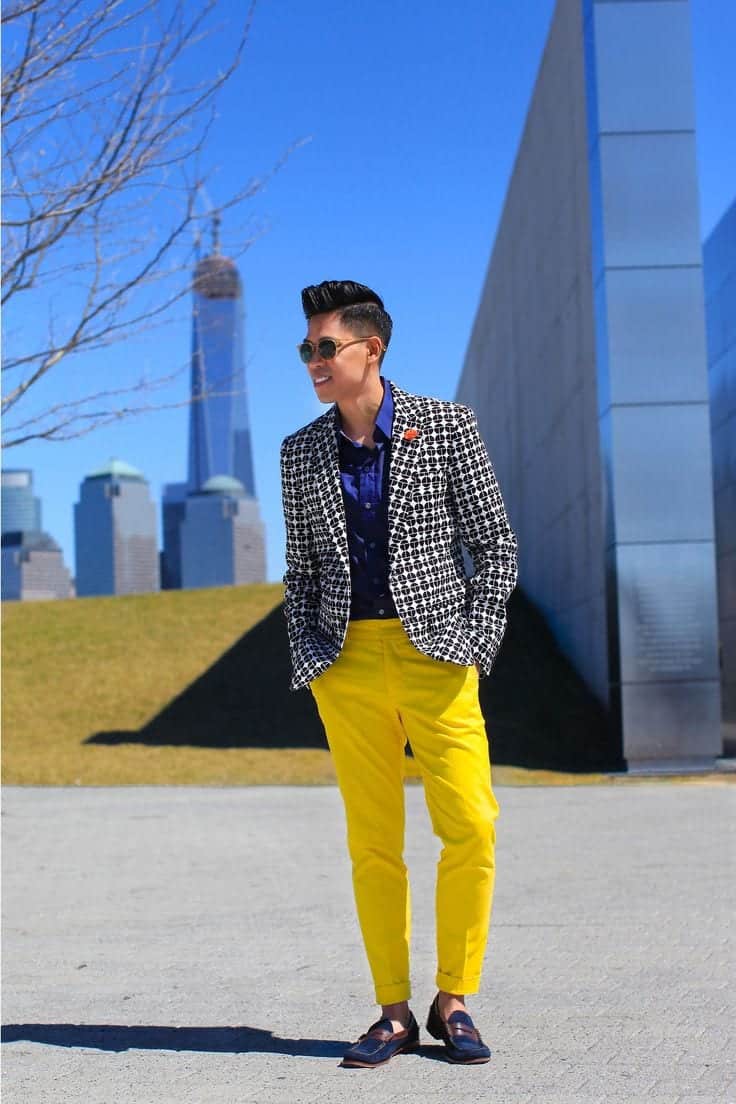 Men's Yellow Pants Outfits-35 Best Ways to Wear Yellow Pants