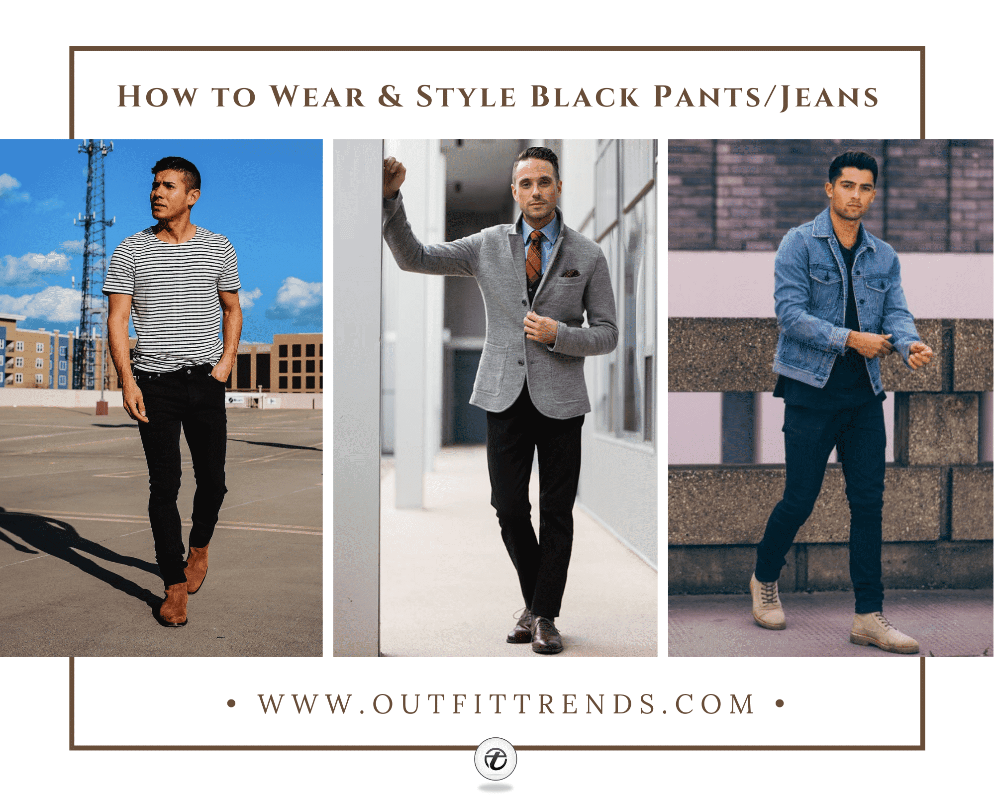 Guys Black Pants Outfits 41 Ways To Wear Black Pants/Jeans