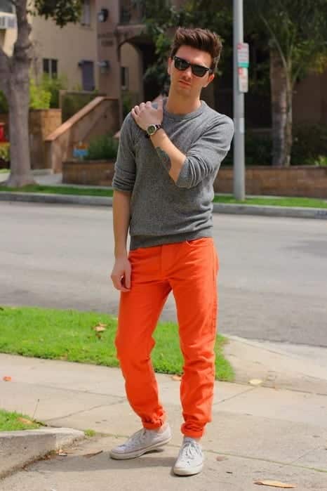 Men s Orange Pants Outfits 35 Best Ways to Wear Orange Pants