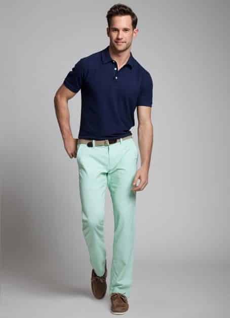 mint green trousers mens