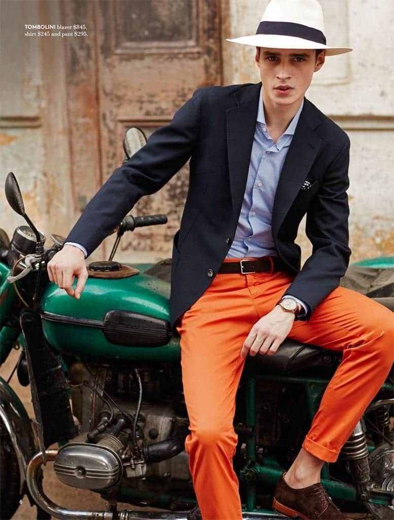 how to wear orange pants for men (8)