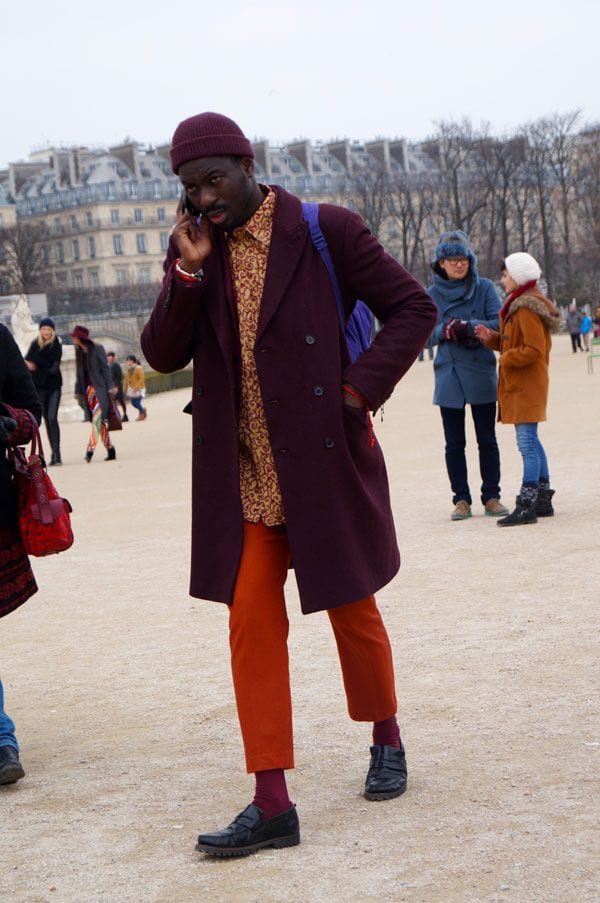 how to wear orange pants for men (3)