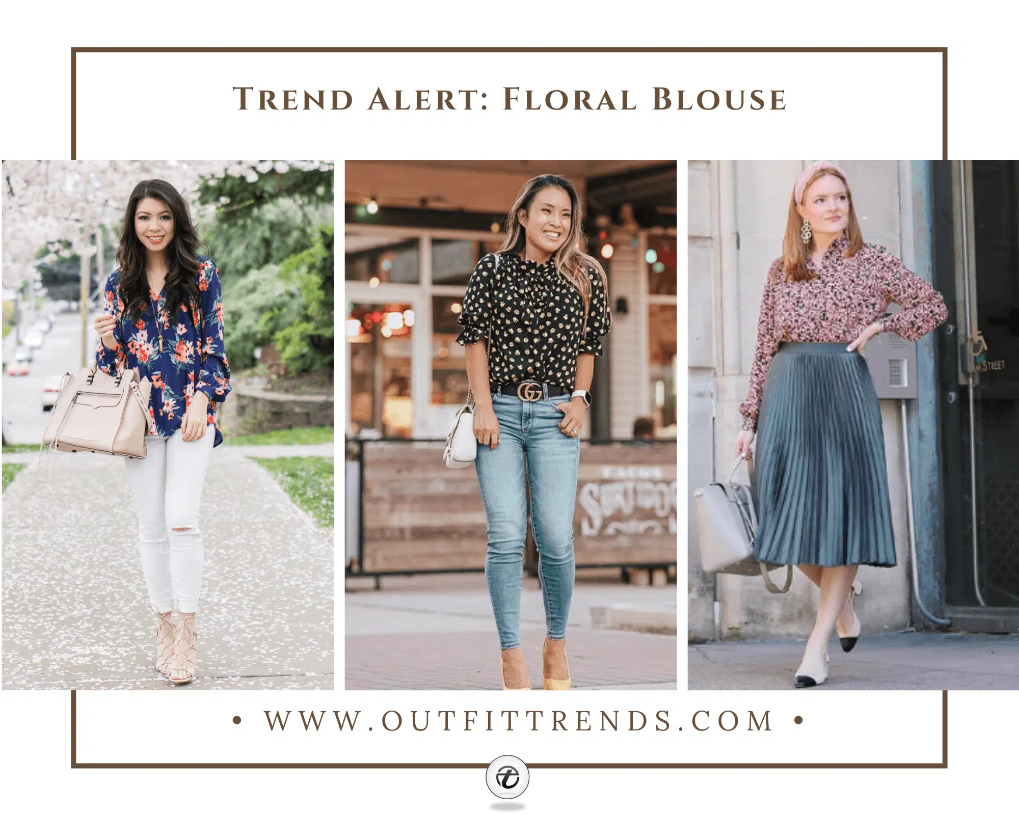 30 Cute Floral Blouse Outfit Ideas with Styling Tips